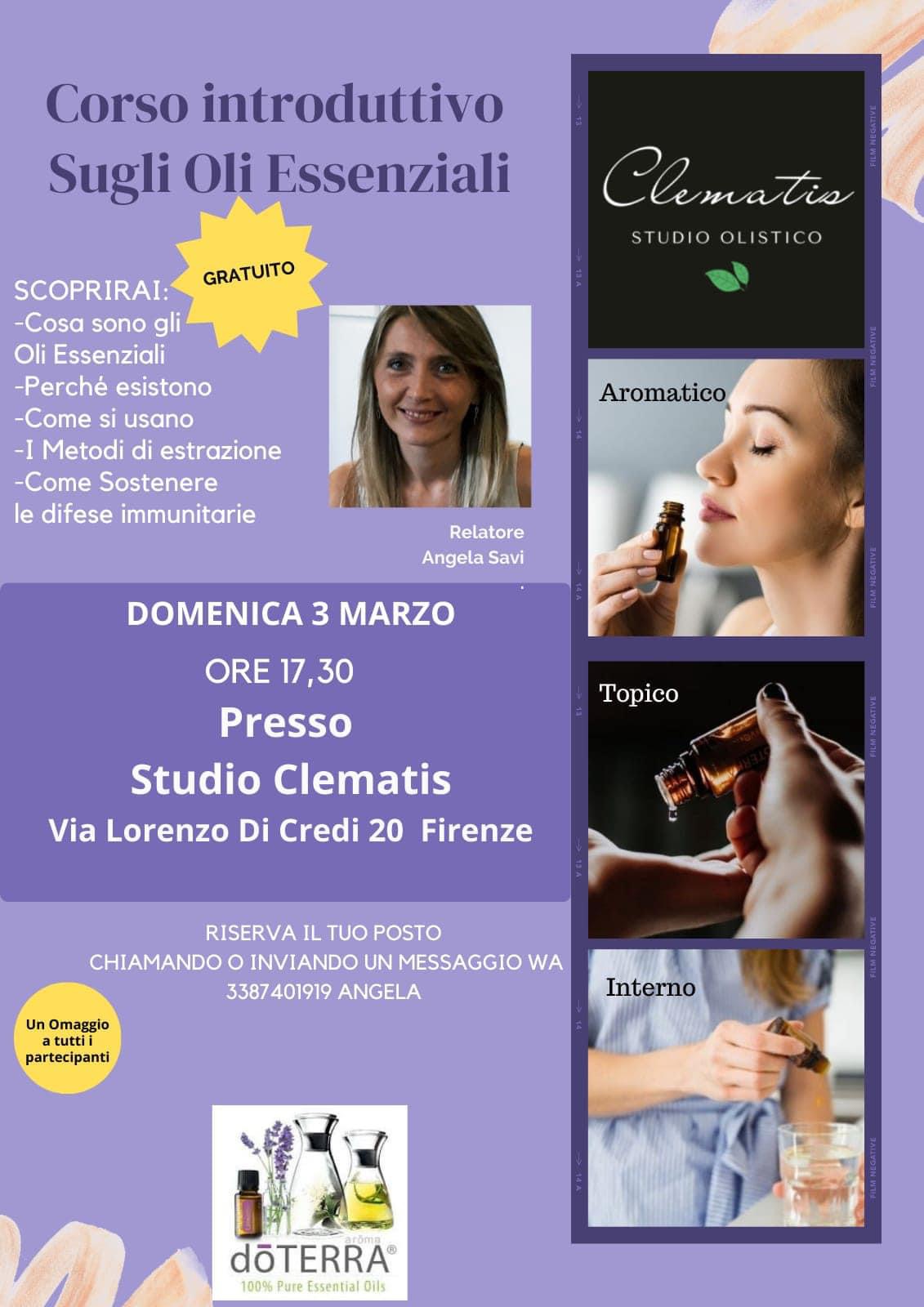 Corso introduttivo sugli oli essenziali