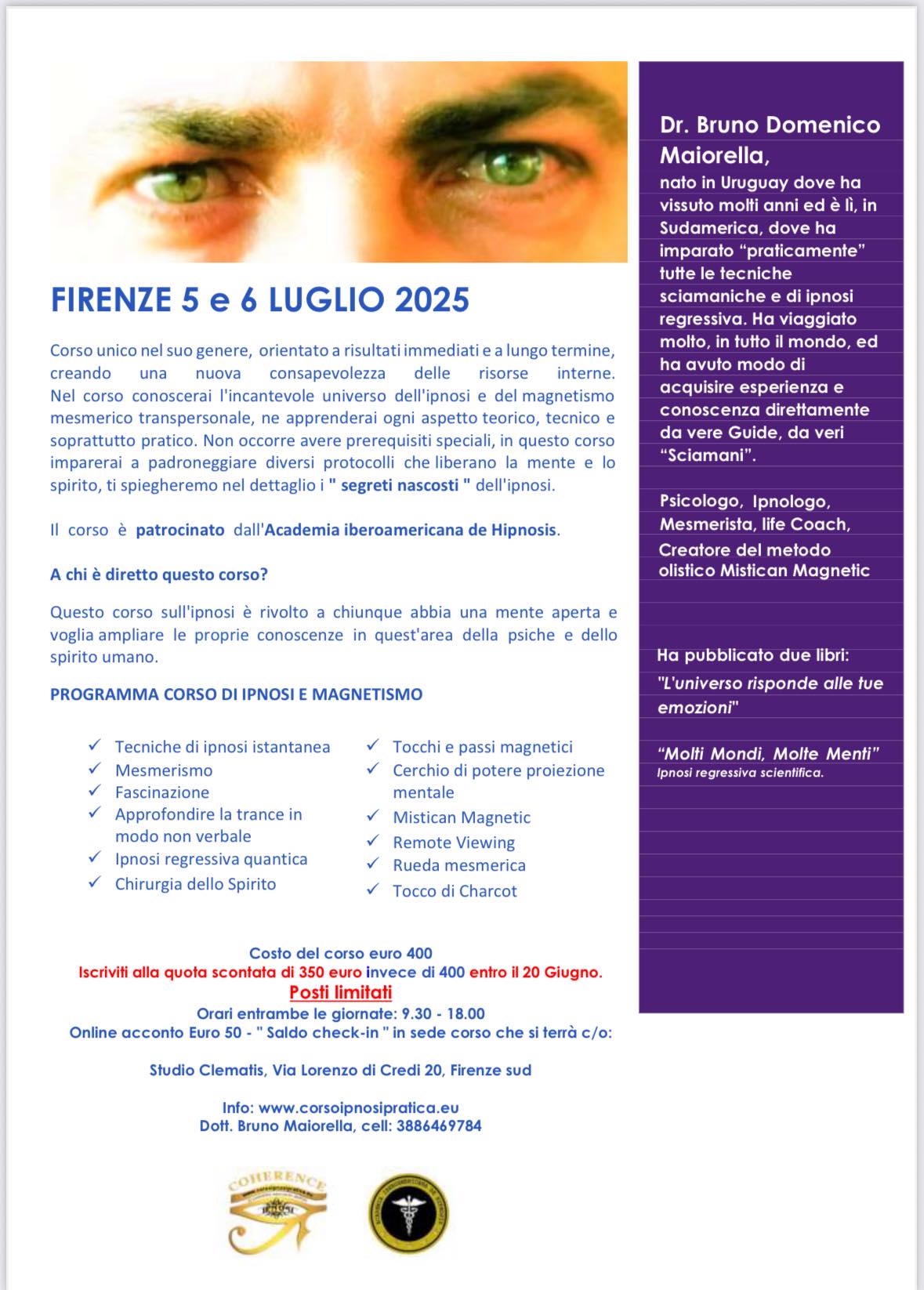 corso ipnosi e magnetismo